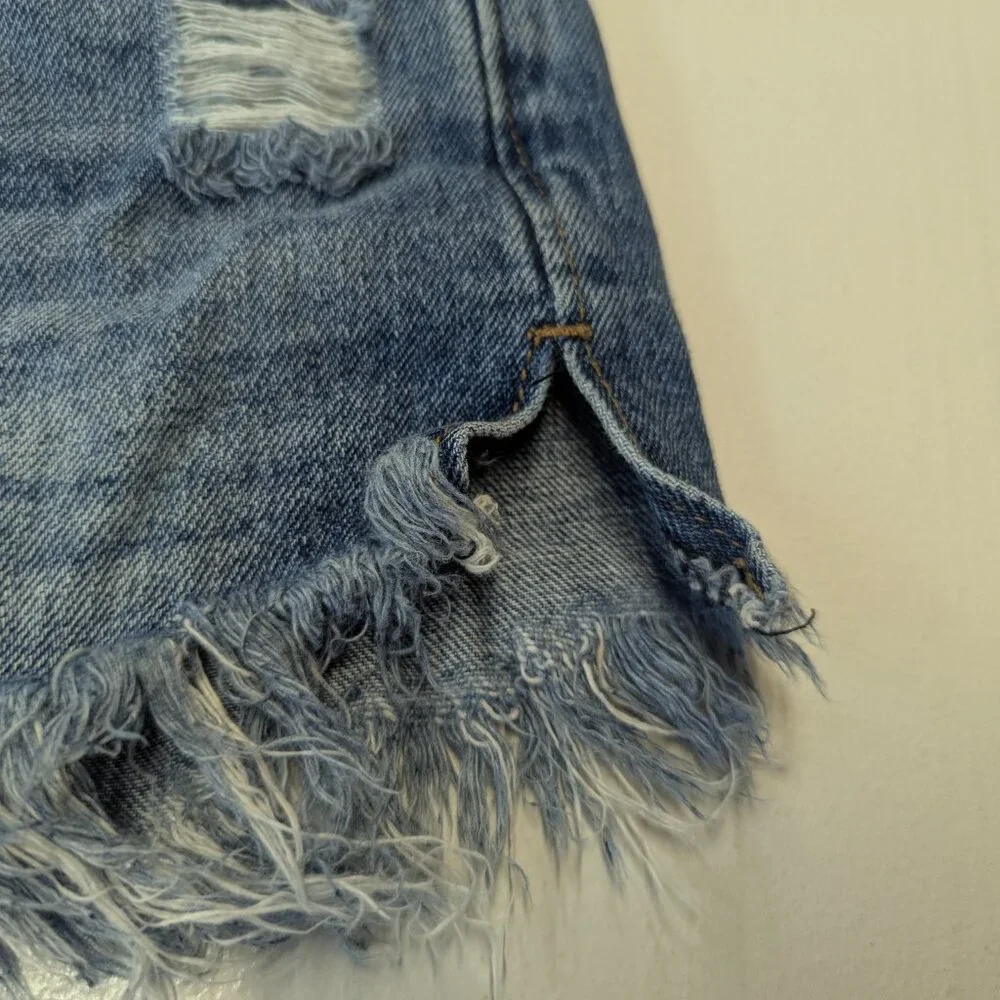 JUST USA Size XS Distressed Denim Cutoff Shorts